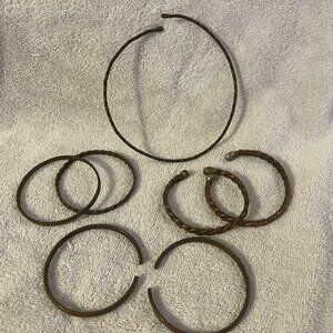 🐻Set of Vintage Copper Bracelets and a Choker